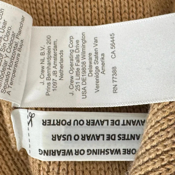 J. Crew Emilie Sweater Lady Jacket Heather Acorn Size Large Office Neutral Work - Picture 12 of 12